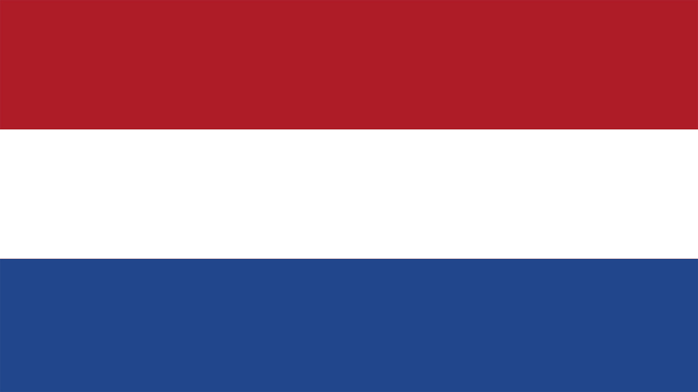 Flagge der Niederlande 001 - Hintergrundbild