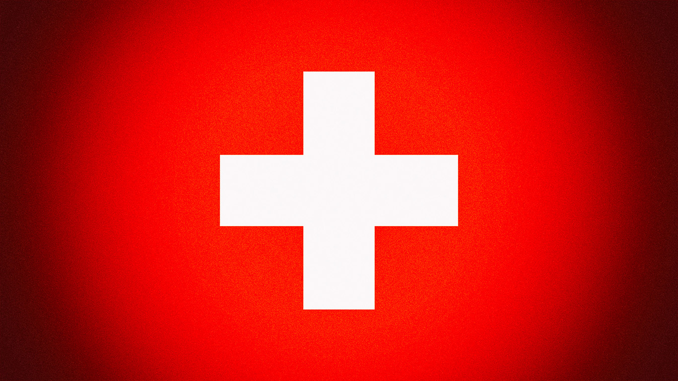 Die Flagge der Schweiz 013 - Hintergrundbild