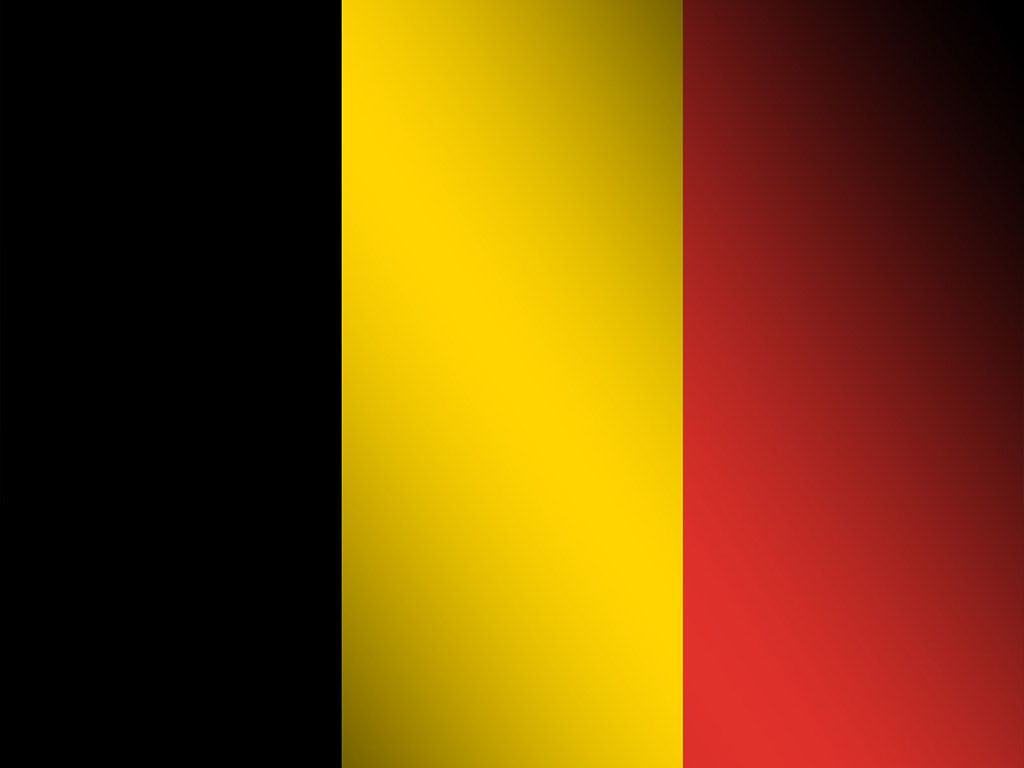 Die Flagge Belgiens - Schwarz-Gelb-Rot