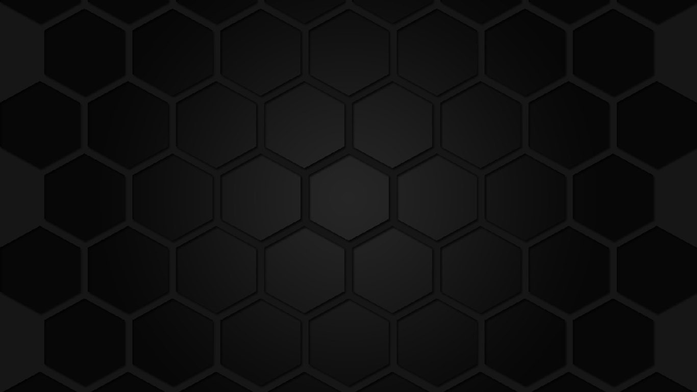 Hexagon on Black Wallpaper HD