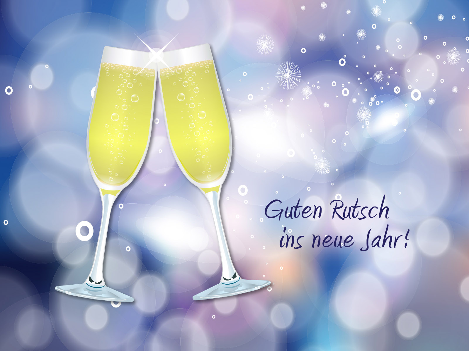 Guten Rutsch ins neue Jahr! (Champagne - Sekt) - Hintergrundbilder