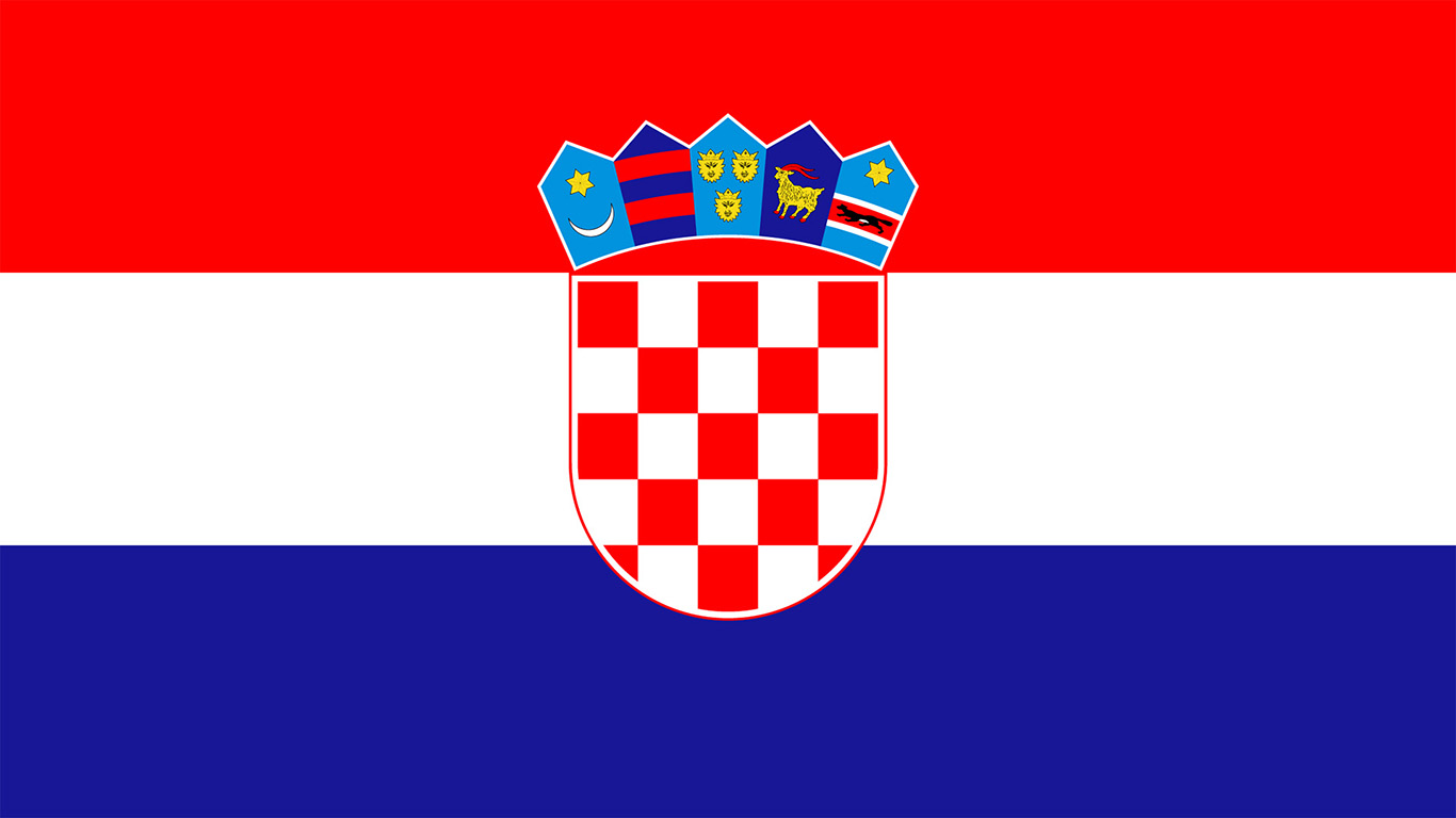 Kroatische Flagge #001 - Hintergrundbild