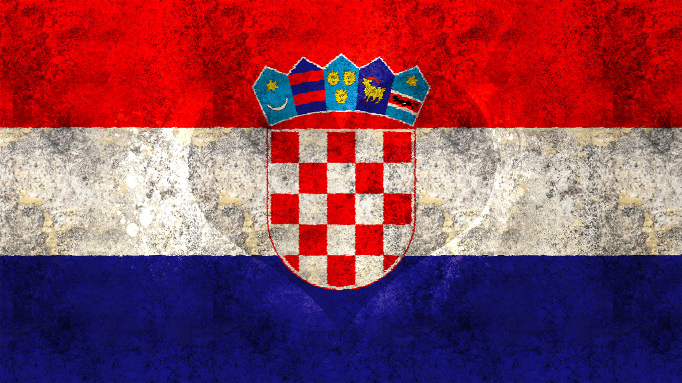 Kroatische Flagge #004 - Hintergrundbild