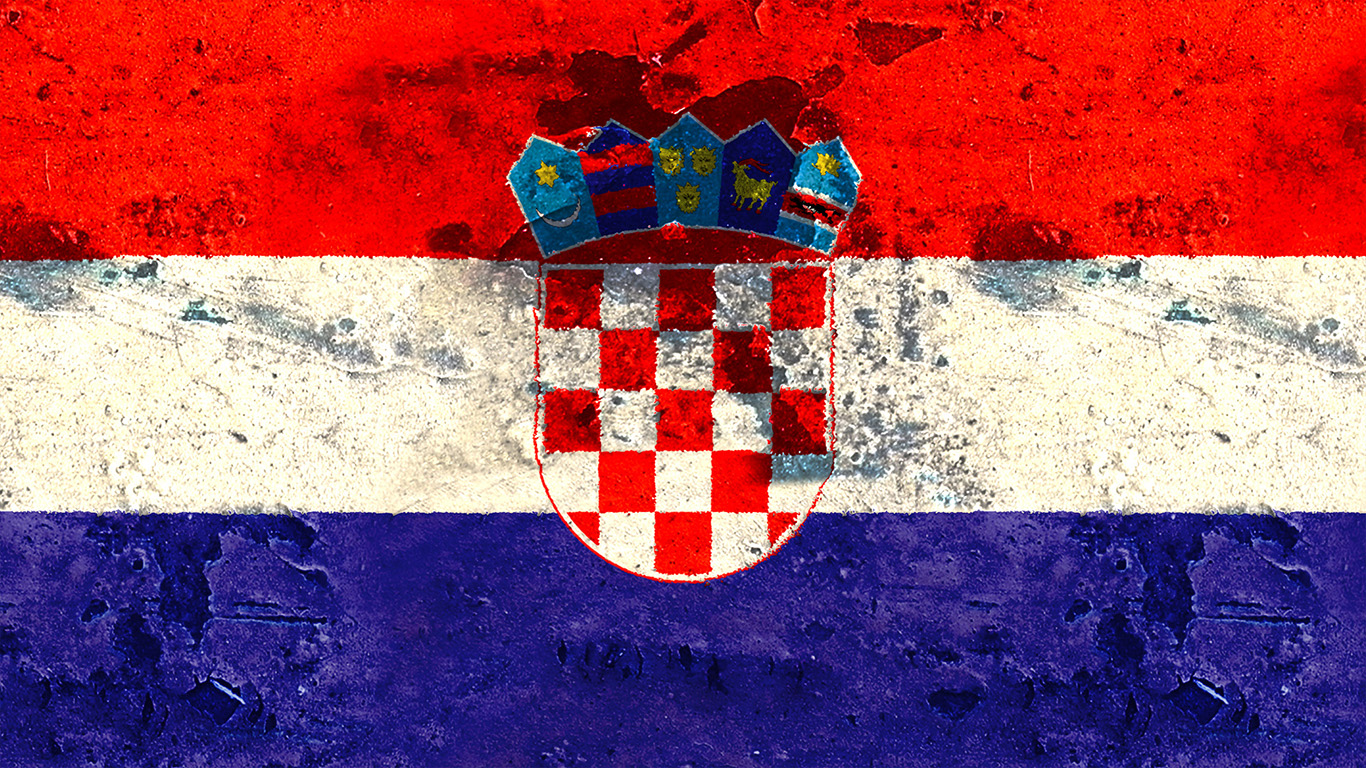 Kroatische Flagge #007 - Hintergrundbild