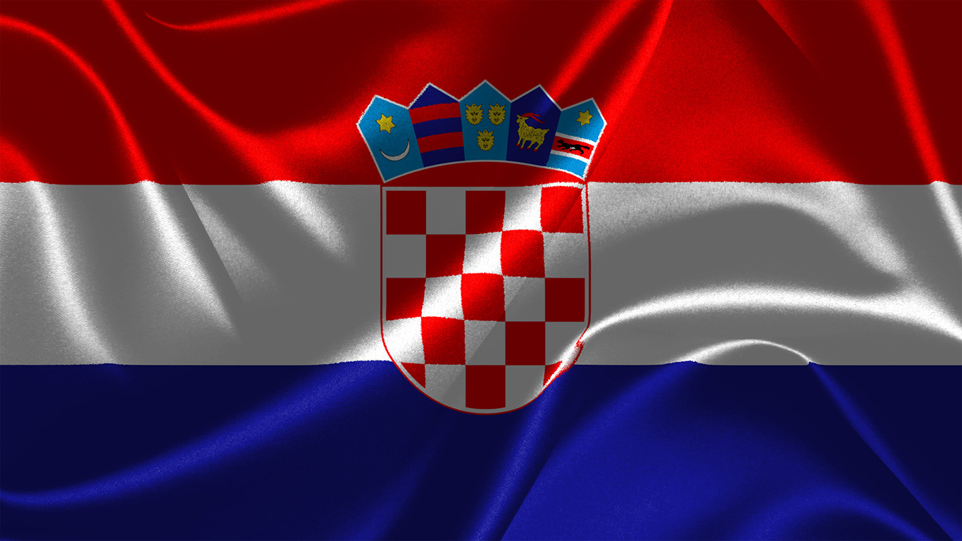 Kroatische Flagge #014 - Hintergrundbild