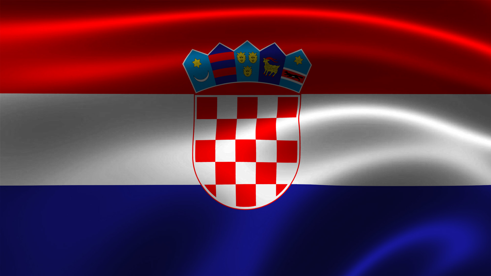 Kroatische Flagge #016 - Hintergrundbild