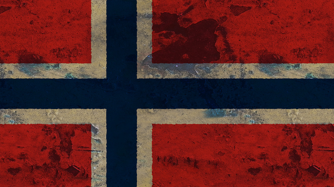 Flagge Norwegens 007 - Hintergrundbild