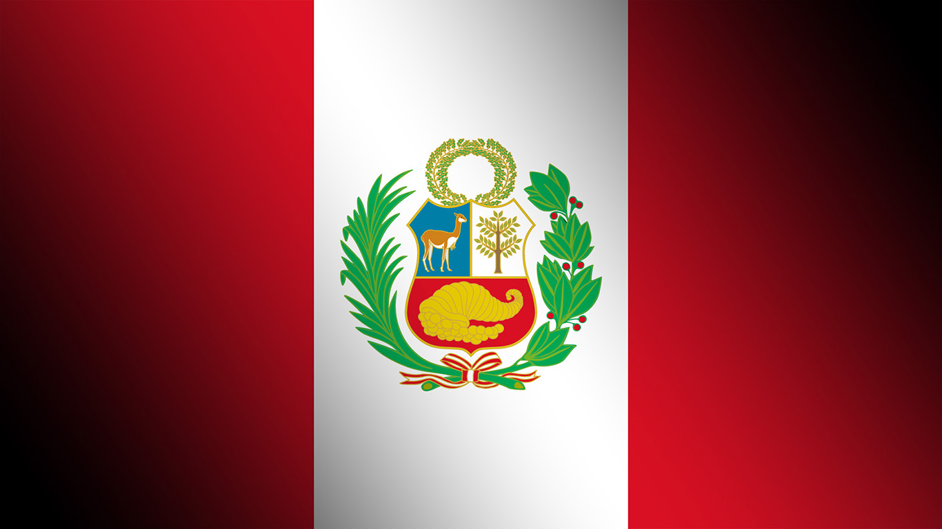 Peru Flagge 005 - Hintergrundbild