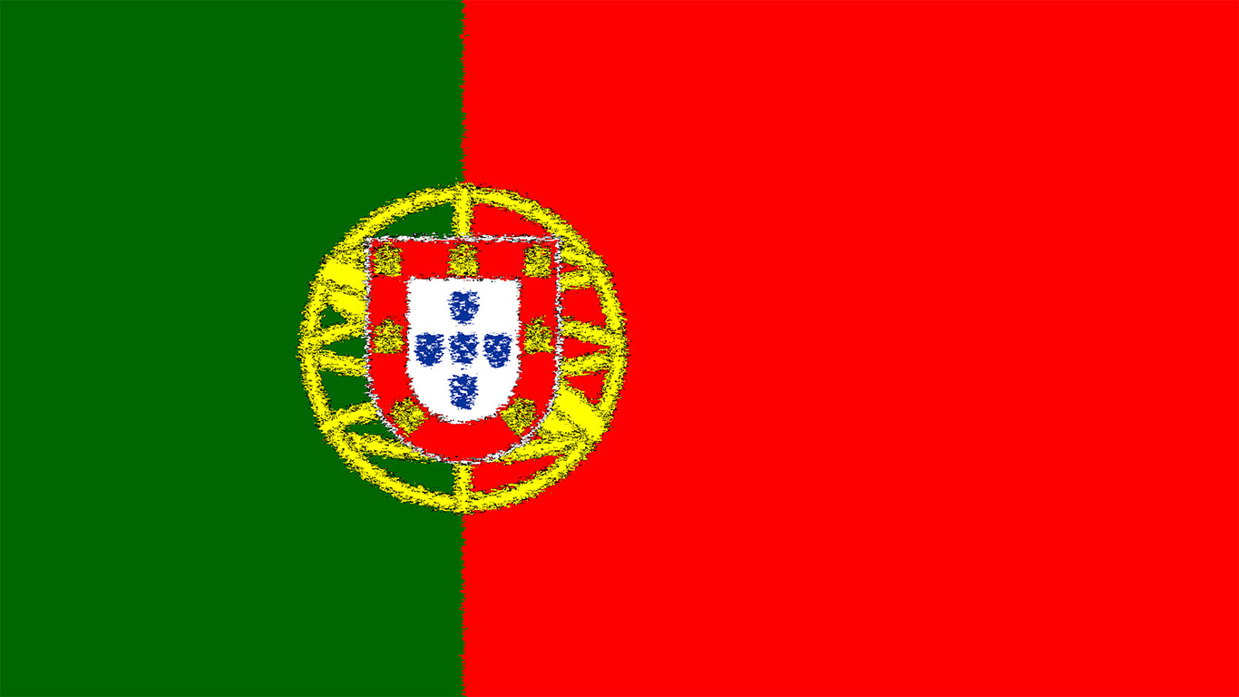 Portugal Flagge 003 - Hintergrundbild