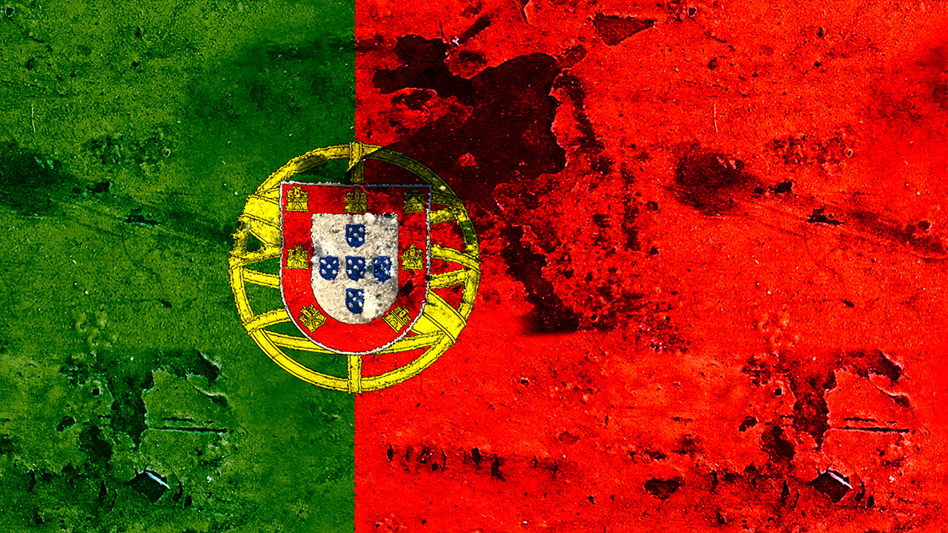 Portugal Flagge 007 - Hintergrundbild