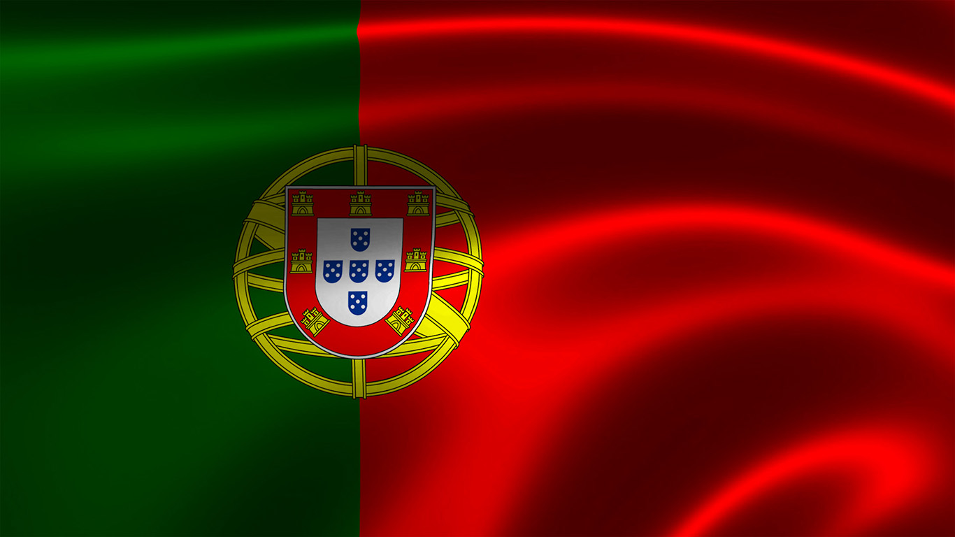 Portugal Flagge 016 - Hintergrundbild