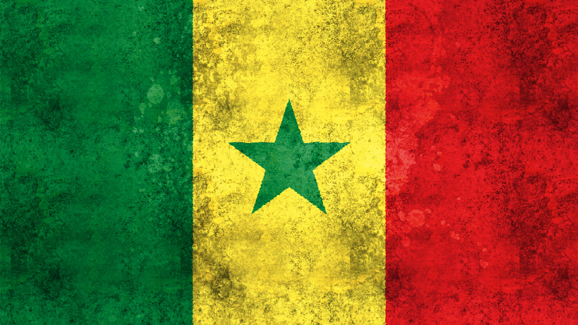 Senegal Flagge 004 - Hintergrundbild