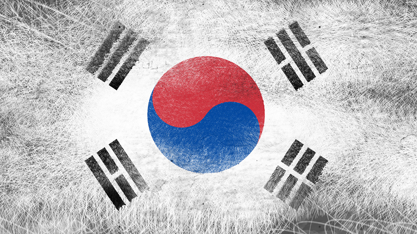  Republik Korea  S dkorea Flagge 012 Hintergrundbild