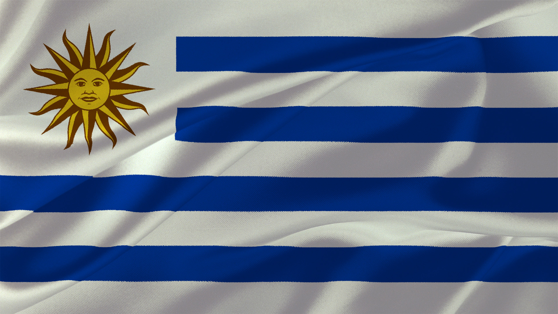 Uruguay Flagge 015 - Hintergrundbild