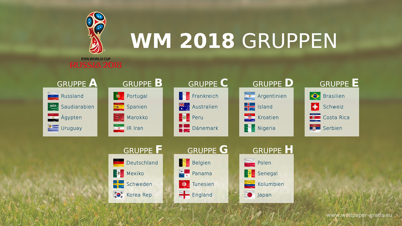 Fussball Wm 2018 Gruppen 003 Hintergrundbild