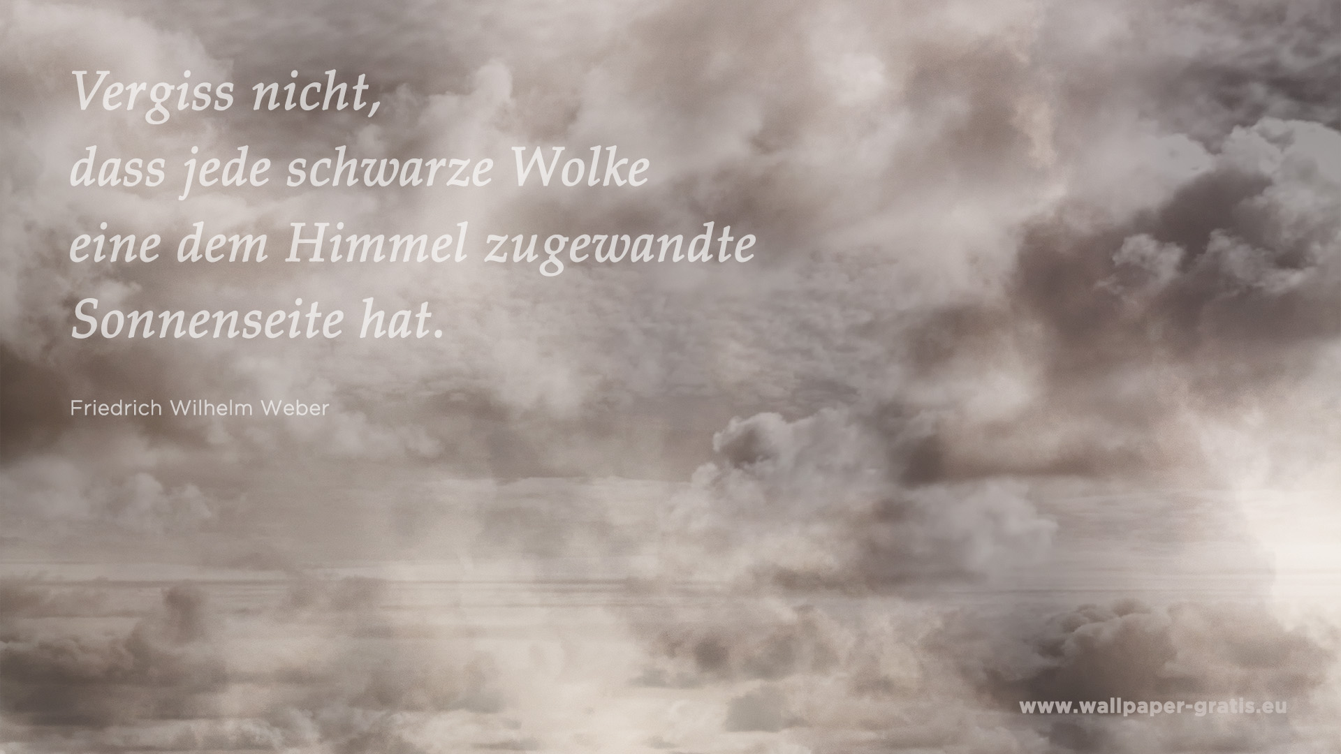 Zitat Himmel & Wolken 009 Hintergrundbild