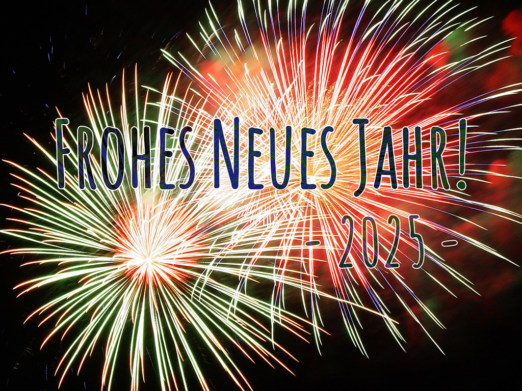 2025 - Neujahrsbild mit Feuerwerk