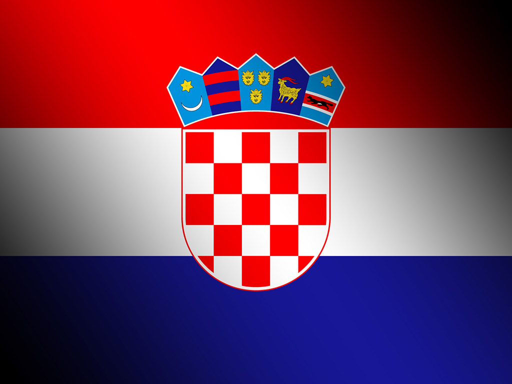 Kroatische Flagge #005