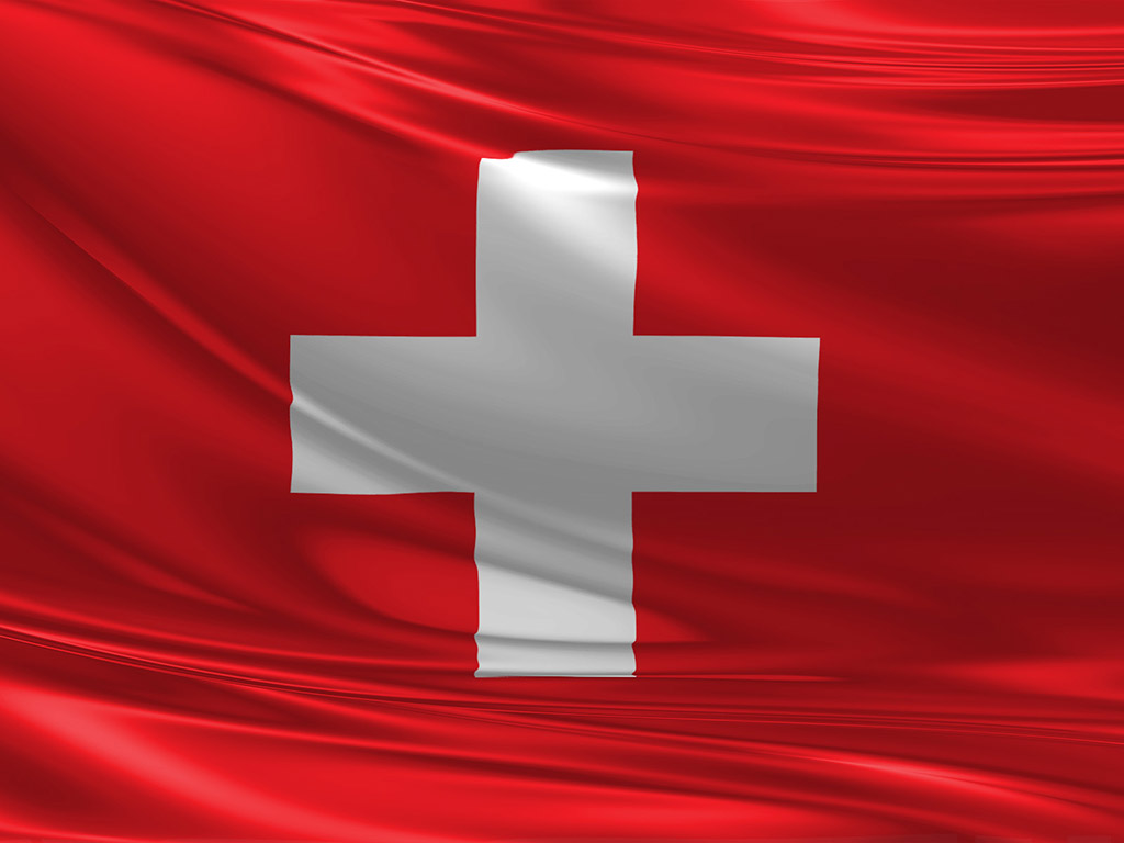 Die Flagge der Schweiz 014 - Hintergrundbild